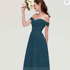 A Line Off the Shoulder Princess Dress